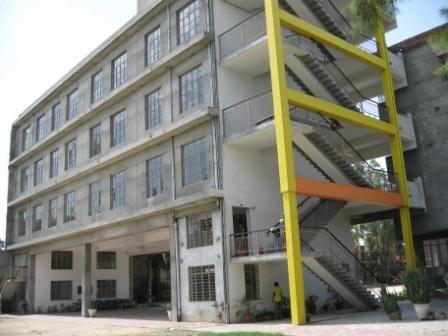 Rear Side view of new building under construction